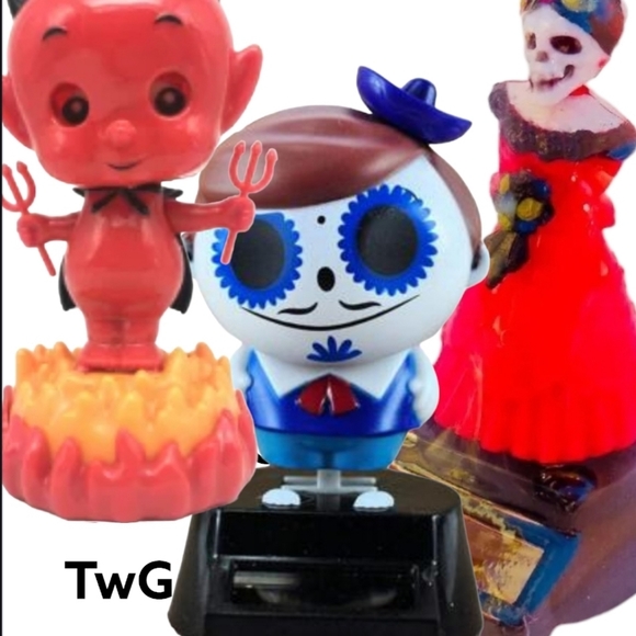 Greenbrier International Imc. Other - 5-Solar Powered Dancing Devil, Bride, Dead Boy, Swinging Ghost, & Your choice